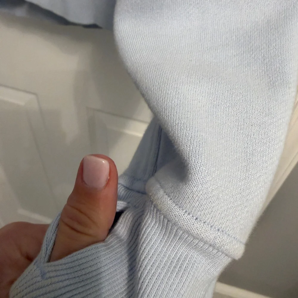 Lululemon Blue Cropped Zip-Up Hoodie - 2 - Picture 4 of 4